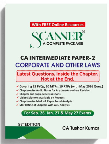 Shuchita Scanner CA Inter Paper - 2 Corporate and Other Laws Green Edition