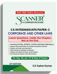 Shuchita Scanner CA Inter Paper - 2 Corporate and Other Laws Green Edition