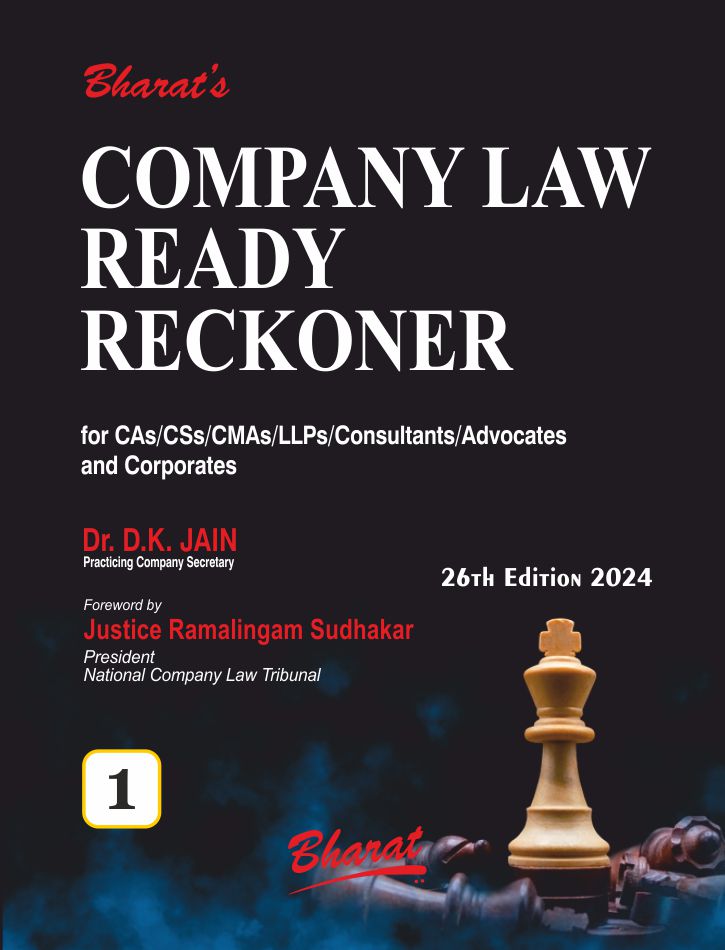 Bharat's Company Law Ready Reckoner Book by Dr D.K. Jain
