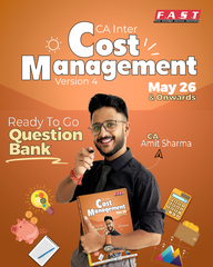 CA Inter Cost Management Question Bank Book by CA Amit Sharma