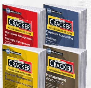 Cracker Combo: Papers 9 to 12 (OMSM, CAA, FMDA, and MA) Set of 4 Books for CMA Intermediate (2022 Syllabus) by Taxmann