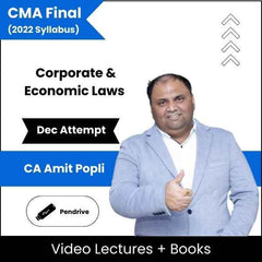 CMA Final Corporate & Economic Laws Video Lectures by CA Amit Popli Dec Attempt (Pendrive)