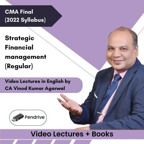 CMA Final (2022 Syllabus) Strategic Financial management (Regular) Video Lectures in English by CA Vinod Kumar Agarwal (Pendrive)