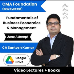 CMA Foundation (2022 Syllabus) Fundamentals of Business Economics & Management Video Lectures by Prof Vinit Kumar June Attempt (Download)