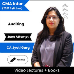 CMA Inter (2022 Syllabus) Auditing Video Lectures by CA Jyoti Garg June Attempt (Pendrive)