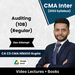 CMA Inter (2022 Syllabus) Auditing (10B) (Regular) Video Lectures by CA CS CMA Nikkhil Gupta Dec Attempt (Google Drive)