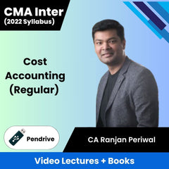 CMA Inter (2022 Syllabus) Cost Accounting (Regular) Video Lectures by CA Ranjan Periwal (Pendrive)