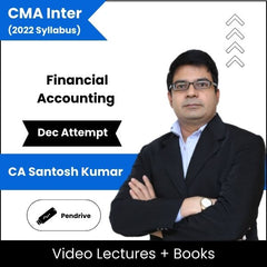 CMA Inter (2022 Syllabus) Financial Accounting Video Lectures by CA Santosh Kumar Dec Attempt (Pendrive)