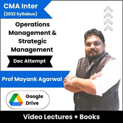 CMA Inter (2022 Syllabus) Operations Management & Strategic Management Video Lectures by CA Raghav Goel, Prof Mayank Agarwal Dec Attempt (Download)