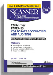 Shuchita Scanner CMA Inter Paper-10 Corporate Accounting and Auditing Green Edition.