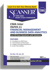 Shuchita Scanner CMA Inter Paper-11 Financial Management and Business Data Analytics Green Edition.