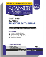 Shuchita Scanner CMA Inter Paper-6 Financial Accounting Green Edition.