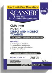 Shuchita Scanner CMA Inter Paper-7 Direct and Indirect Taxation Green Edition