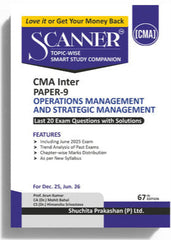 Shuchita Scanner CMA Inter Paper-9 Operations Management & Strategic Management Green Edition.