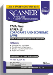 Shuchita Scanner CMA Final Paper - 13 Corporate and Economic Laws Green Edition.