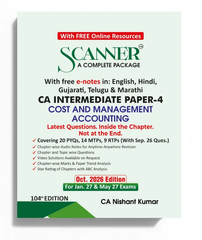Shuchita Prakashan's CA Inter Paper 4 (Cost and Management Accounting) Scanner - Book By CA Nishant Kumar