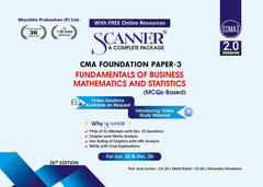 Shuchita Scanner CMA Foundation Paper- 3 Fundamentals of Business Mathematics and Statistics Green Edition