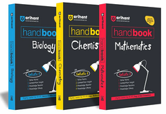 Arihant's Combos of Handbook Biology + Handbook Chemistry + Handbook Mathematics For Engg & Medical Exams