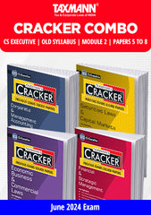 Cracker Combo: Papers 5 to 8 (CMA, SLCM, EBCL and FM & SM) Set of 4 Books for CS Executive (2017 Syllabus) by Taxmann