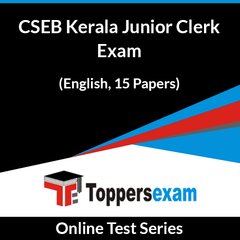 CSEB Kerala Junior Clerk Exam Online Test Series (English, 15 Papers)