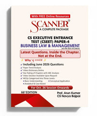 CSEET Paper 4 (Business Law & Management) Scanner - Book By Shuchita Prakashan