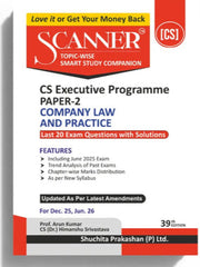 Shuchita Scanner CS Executive Paper-2 Company Law and Practice Green Edition