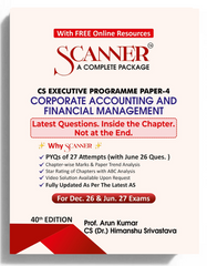 Shuchita Scanner CS Executive Paper- 4 Corporate Accounting and Financial Management Green Edition