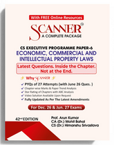 Shuchita Scanner CS Executive Paper-6 Economic, Commercial and intellectual Property Laws Green Edition