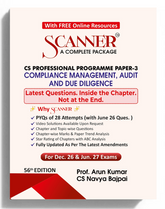 Shuchita Scanner CS Professional Paper-3 Compliance Management, Audit and Due Diligence Green Edition