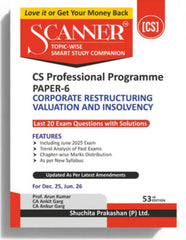 Shuchita Scanner CS Professional Paper-6 Corporate Restructuring, Valuation and Insolvency Green Edition