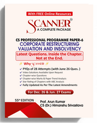 Shuchita Scanner CS Professional Paper-6 Corporate Restructuring, Valuation and Insolvency Green Edition