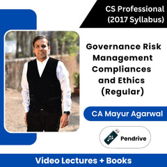 CS Professional (2017 Syllabus) Governance Risk Management Compliances and Ethics (Regular) Video Lectures by CA Mayur Agarwal (Pendrive + Books)