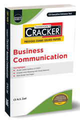 Taxmann Cracker - Business Communication (Paper 1) Book for CSEET by CS N.S. Zad