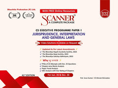 Shuchita Scanner CS Executive Paper-1 Jurisprudence, Interpretation and General Laws Green Edition