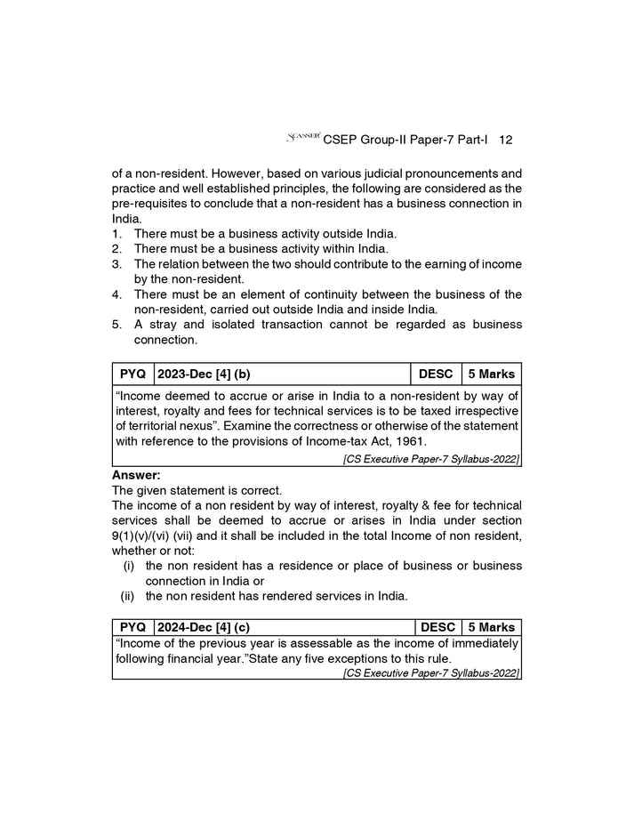 Shuchita Scanner CS Executive Paper-7 Tax Laws and Practice Green Edition