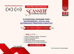 Shuchita Scanner CS Professional Paper-1 Environmental, Social and Governance Principle and Practice Green Edition