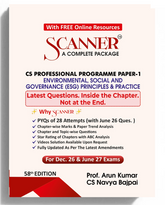 Shuchita Scanner CS Professional Paper-1 Environmental, Social and Governance Principle and Practice Green Edition