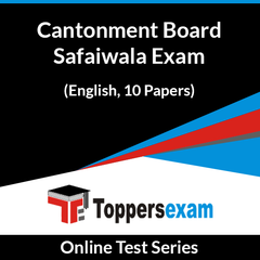 Cantonment Board Safaiwala Exam Online Test Series (English, 10 Papers)