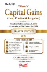 Bharat's CAPITAL GAINS (Law, Practice & Litigation) - Book By Akash Garg