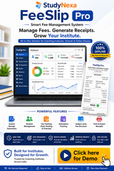 StudyNexa FeeSlip Pro Fee Management Software India | Receipt Generator & Student Management