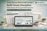 Study Planner PRO โ Monthly Habit Dashboard
