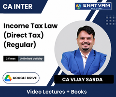 CA Inter Income Tax Law (Direct Tax) (Regular) Video Lectures by CA Vijay Sarda (Google Drive, 2 Times, Unlimited Validity)