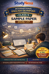 IEO Class 9 Sample Paper 2026–27 | StudyNexa International English Olympiad Practice Book