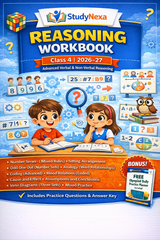 StudyNexa Reasoning Workbook Class 4 (2026–27) | Advanced Verbal & Non-Verbal Reasoning Book