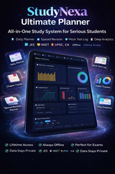StudyNexa Ultimate – All-in-One Study Planner for Students | Lifetime Access