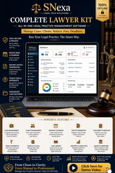 SNexa Lawyer Kit – Legal Practice Management Software