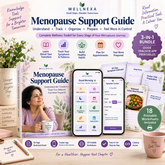 WellNexa Menopause Support Guide + Symptom Tracker App + Printable Toolkit | Perimenopause & Menopause Wellness