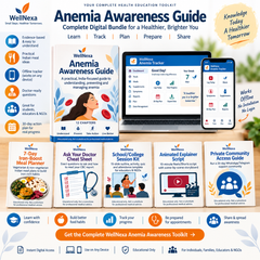 WellNexa Anemia Awareness Guide โ Complete eBook + Offline Tracker + Indian Meal Planner + Doctor Cheat Sheet