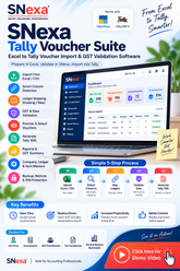 SNexa Tally Voucher Suite – Excel to Tally XML Import Software