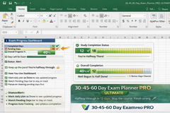 30-45-60 Day Exam Planner PRO ULTIMATE